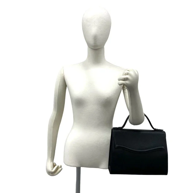 Saint Laurent Leather Handbag in Black Leather from LuxUness, photo 2 of 10