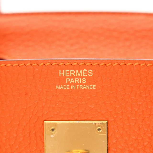 Hermès Birkin handbag, 30 cm in Orange Togo leather from Collector Square, photo 4 of 6