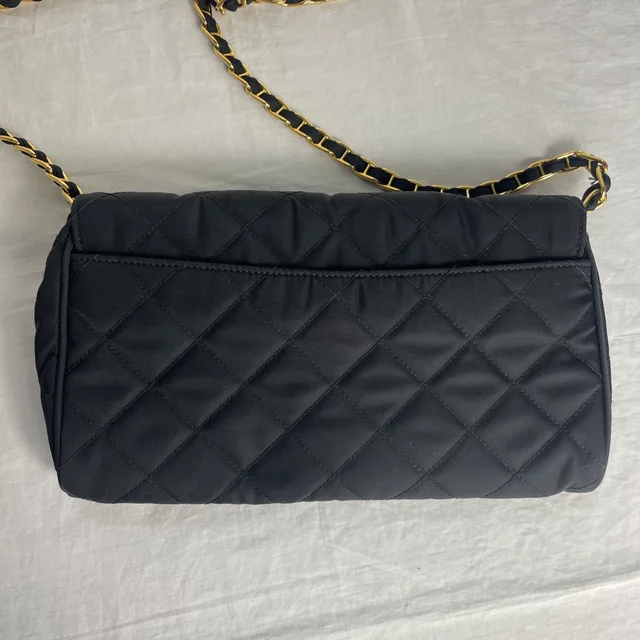 Prada Pushlock Chain Flapbag in Tessuto, Tessuto Quilted from Reowned, photo 2 of 10