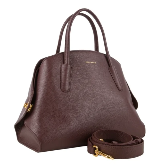 Coccinelle Tylde pebbled leather tote bag, photo 2 of 6 from SENSER