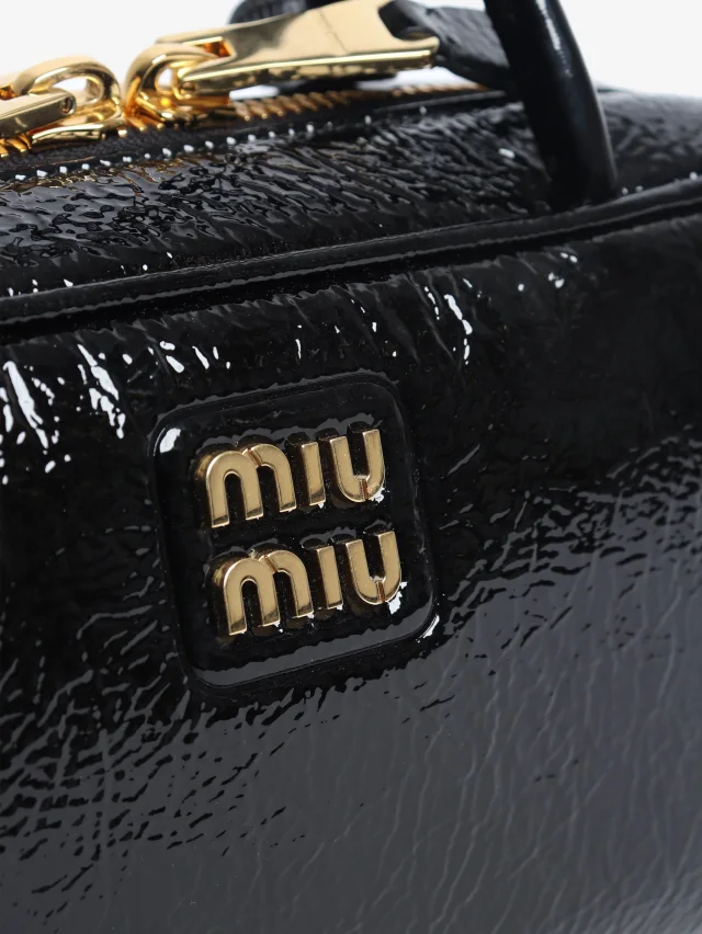 Miu Miu Black Beau patent top handle bag in Black Patent leather from Sign of the Times, photo 5 of 9