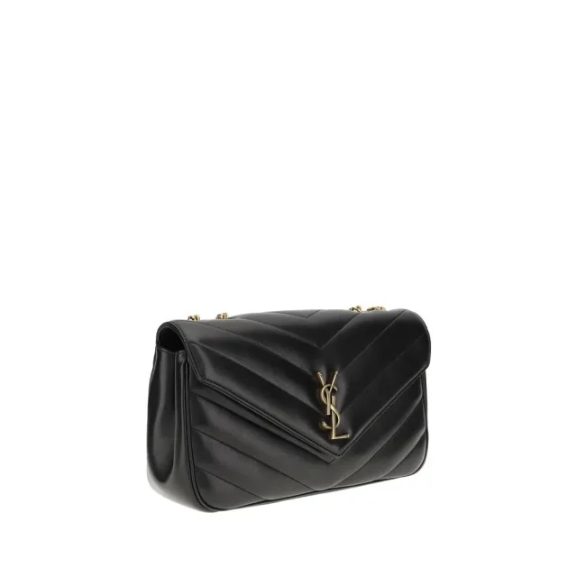 Saint Laurent Black Lamb Ovis Aries Shoulder Bag in Black Leather from HEWI, photo 2 of 4