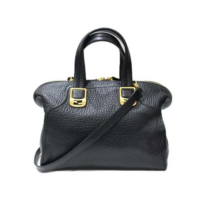 Fendi Chameleon Shoulder Bag Black Leather in black Leather from Poshmark