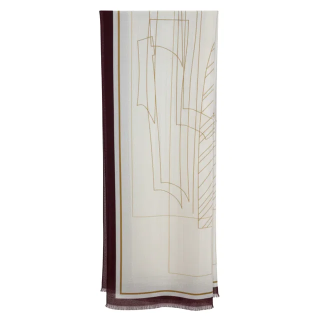 Loro Piana SC. GR. GOLDEN GARZA GRAPH (وشاح) SCARF in Silk from Luxury Promise