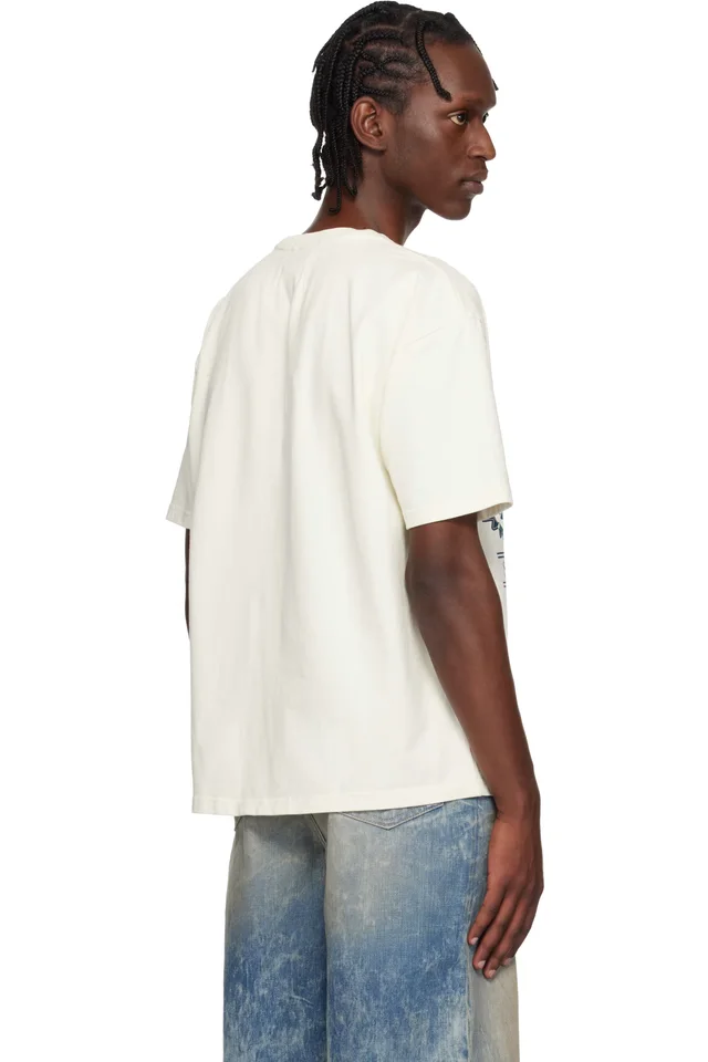 Rhude Off-White USA Sailing Icon T-shirt, photo 3 of 4 from SSENSE