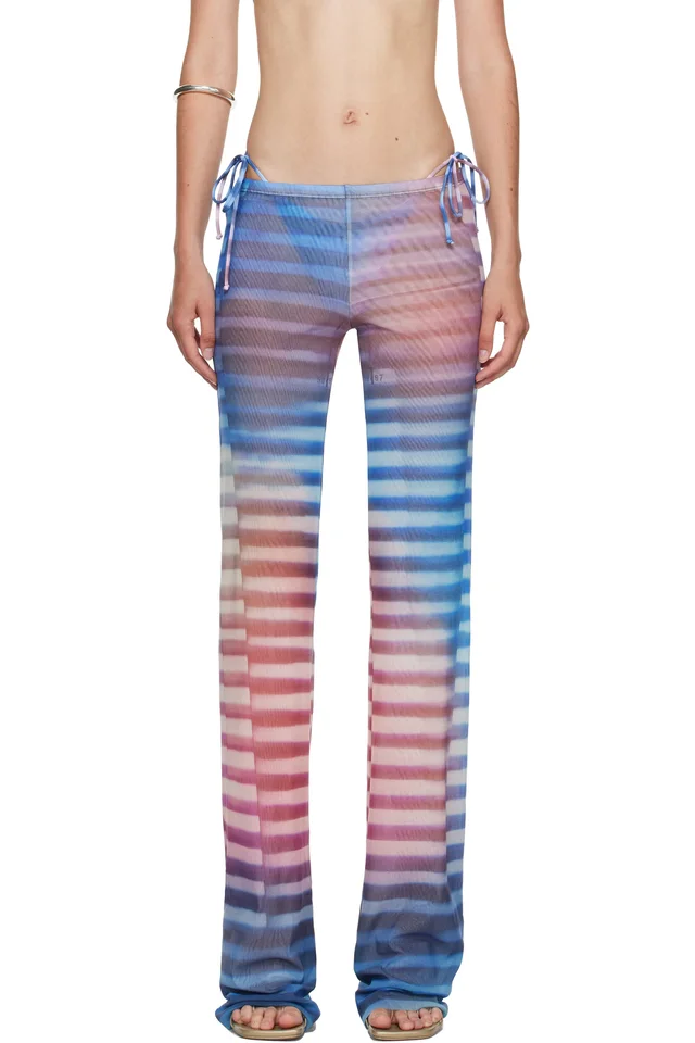 Blue & Pink 'The Air' Lounge Pants, image 1 of 1 from SSENSE