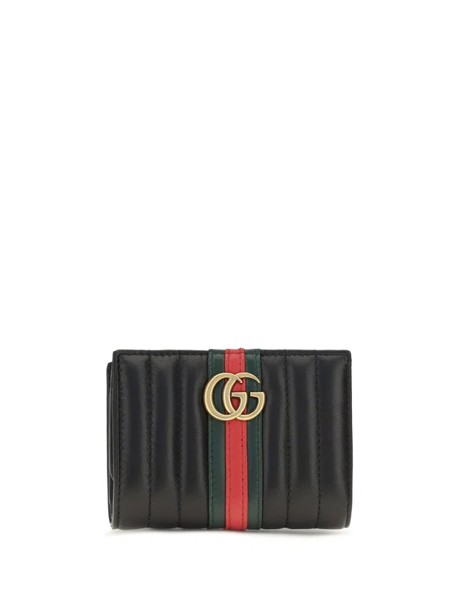 Gucci Quilted Calf Leather Wallet — Black Bos Taurus in Black Calfskin from HEWI
