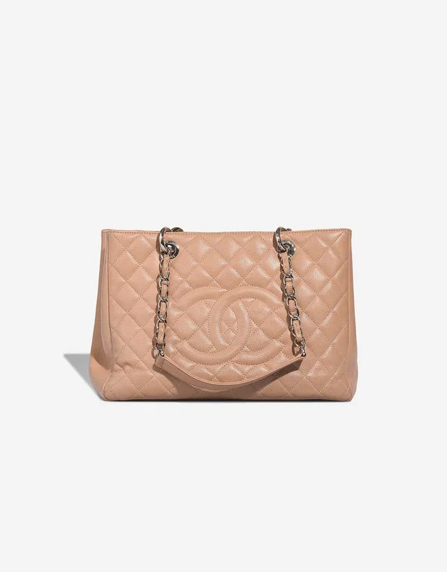 Chanel Grand Shopping Tote Caviar Beige in Beige Caviar leather from SACLÀB
