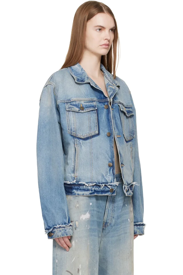 Maison Margiela Blue Denim Jacket, photo 2 of 2 from SSENSE