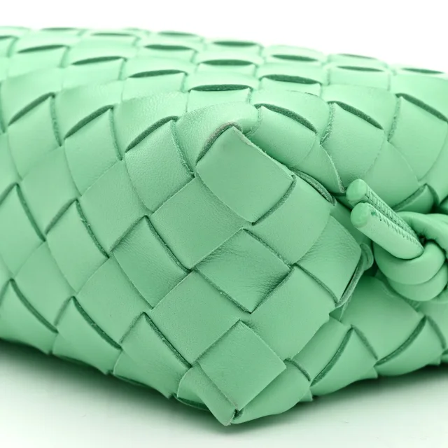 Bottega Veneta Nappa Intrecciato Mini Loop Camera Bag Fountain in Nappa leather from FASHIONPHILE, photo 9 of 9