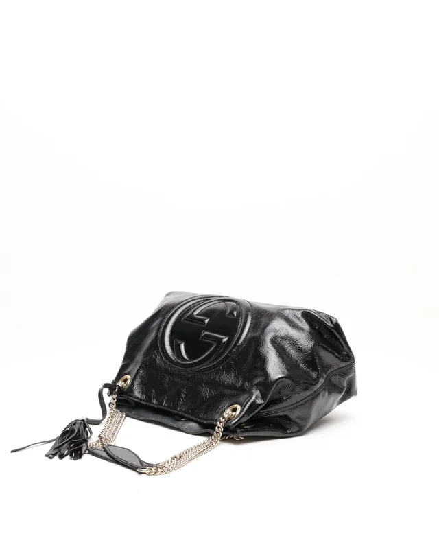 Gucci Patent Soho Chain Tote Bag in Patent leather from A Retro Tale, photo 4 of 15