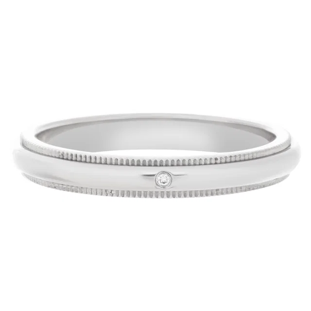 Tiffany & Co. Milgrain wedding band in Platinum from Gray And Sons