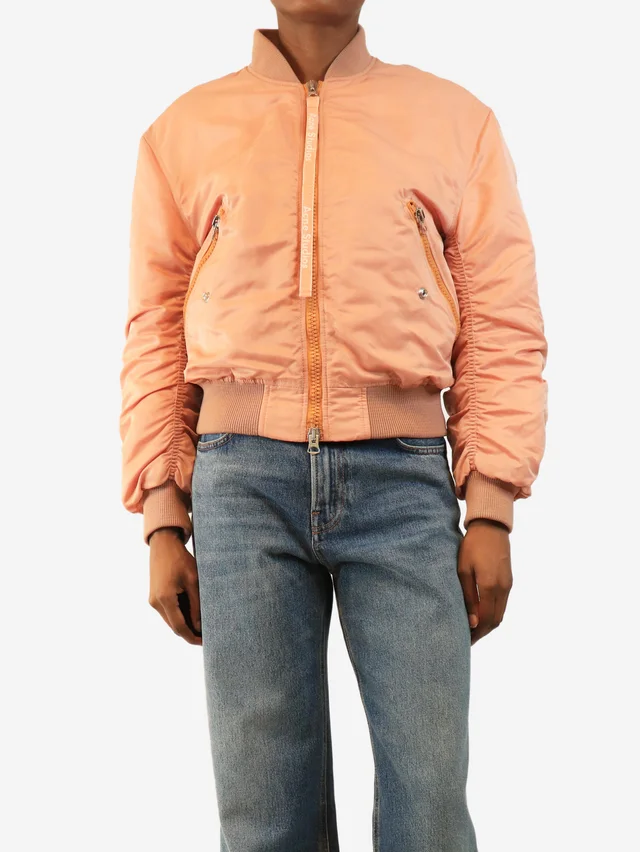 Acne Studios Pink Clea bomber - size UK 6 in Pink Nylon from Sign of the Times