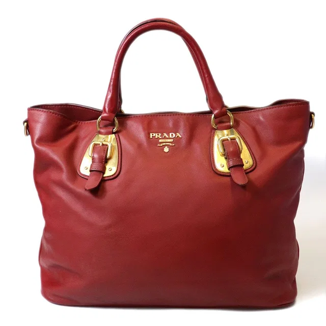 Prada Tote Bag Leather in Leather from The Reluxe