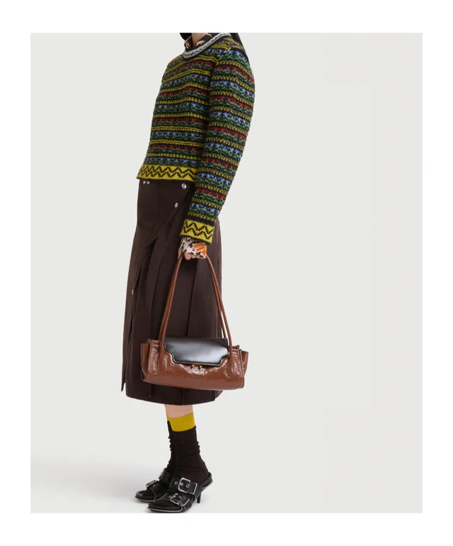 Marni Brown and black leather Trunkette bag, photo 2 of 2 from SENSER