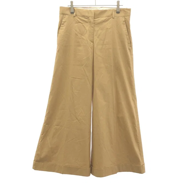 Celine by Phoebe Philo Cotton Wide Trousers Pants 2 Beige 36 in Beige from The Reluxe