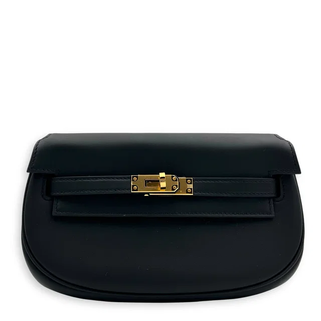 Hermès Kelly Moove Black in Black Swift leather from Luxury Promise