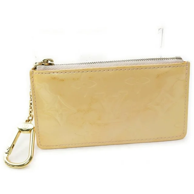 Louis Vuitton Beige Monogram Vernis Pochette Cles Key Pouch Keychain in Beige from Bagriculture