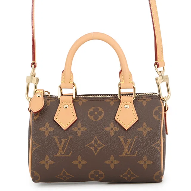 Louis Vuitton Nano Speedy BrownM81085 Monogram in Leather from GALLERY RARE