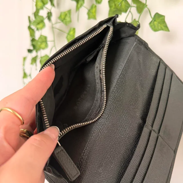 Bvlgari Women's Wallet - Black in black from Depop, photo 7 of 8