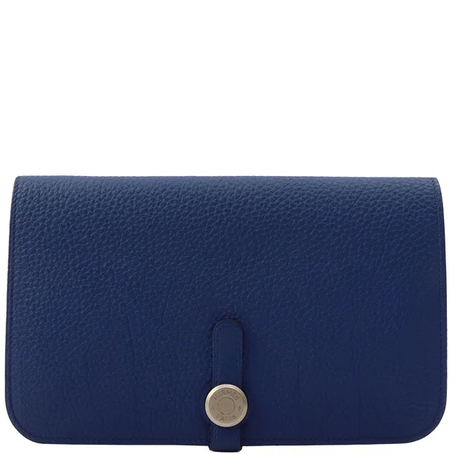 Hermès Dogon GM, Blue Electric, 2013 in Blue Togo leather from VINTAGE QOO TOKYO