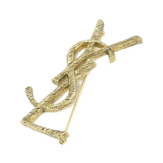 Saint Laurent Brooch Gold in Gold from The Reluxe