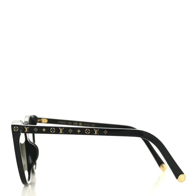 Louis Vuitton Acetate My Monogram Light Cat Eye Sunglasses Z1657E Black in Black from FASHIONPHILE, photo 3 of 7