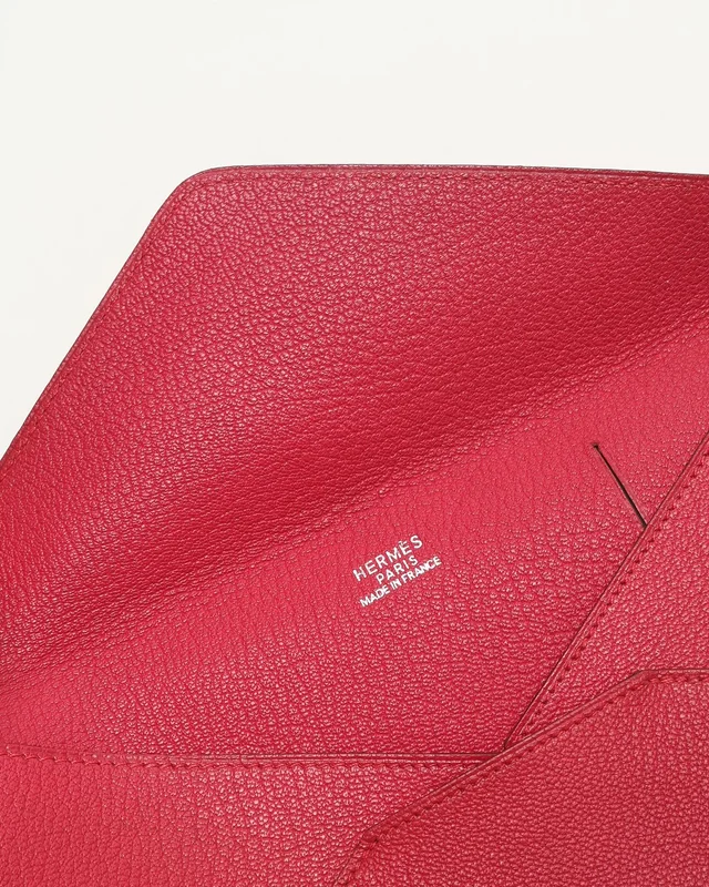 Hermès Fuchsia Long Envelope Wallet in Pink Caviar leather from A Retro Tale, photo 3 of 4