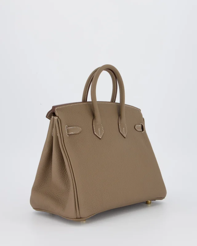 Hermès Birkin 25 Retourne Bag in Taupe Togo leather from Sellier, photo 8 of 22