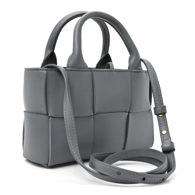 Bottega Veneta Nappa Maxi Intrecciato Mini Arco Tote Thunder in Nappa leather from FASHIONPHILE, photo 4 of 9