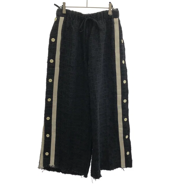 Gucci Sample Side Button Line Easy Pants Zansi Black in Black from The Reluxe