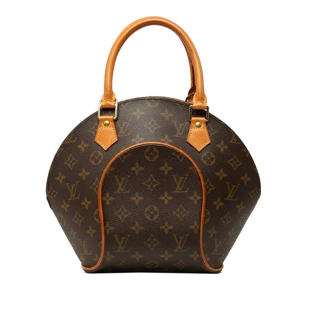 Brown Louis Vuitton Monogram Ellipse PM Handbag in Brown Coated canvas from Designer Revival