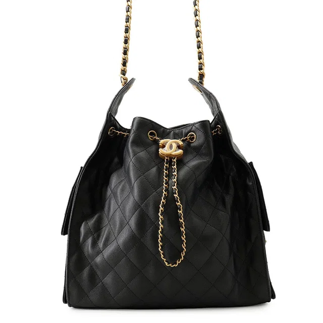 Chanel CHANEL25 BlackAS5311 Caviar Leather Size Medium in Caviar leather from GALLERY RARE