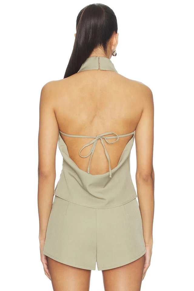 Nakedvice x REVOLVE The Mya Top in Sage, photo 3 of 4 from REVOLVE (Canada)