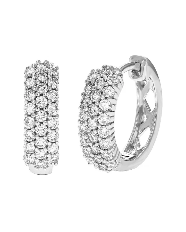 Amairah Silver 0.50 ct. tw. Lab-Grown Diamond Hoops, image 1 of 1 from Rue La La