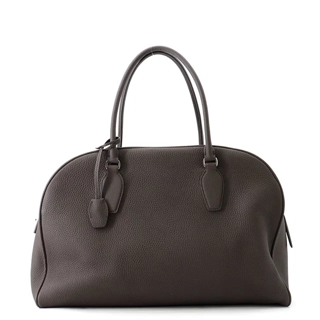 The Row INDIA15.75 Top Handle Bag Wood BrownW1594L133 Leather in Leather from GALLERY RARE
