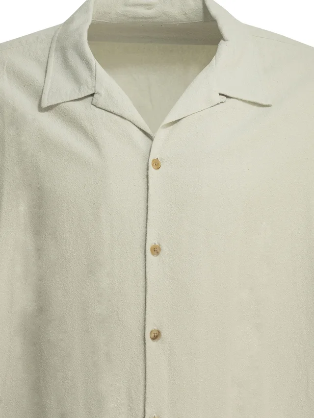 A.PRESSE Relaxed Loop-Collar Shirt, photo 3 of 4 from SENSER