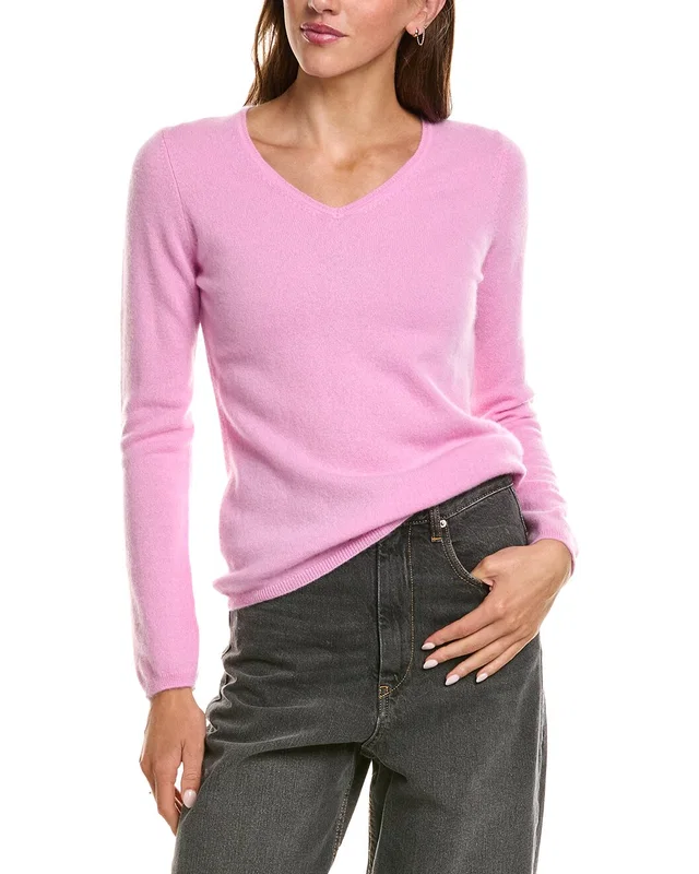 InCashmere Basic V-Neck 100% Cashmere Sweater, image 1 of 1 from Gilt
