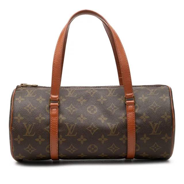 Brown Louis Vuitton Monogram Papillon 30 Handbag in Brown Coated canvas from Designer Revival