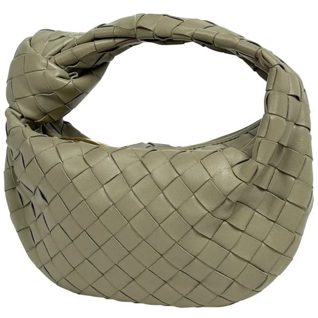 Bottega Veneta Intrecciato Handbag Hobo Leather Light Green in Green Woven leather from The Reluxe