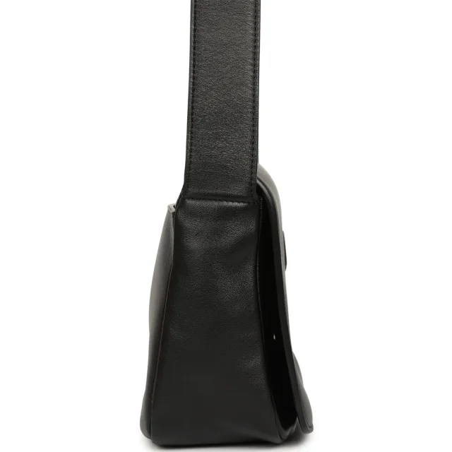 Chanel CC Messenger Bag Black Lambskin Gold Hardware in Black Lambskin from Madison Avenue Couture, photo 3 of 10