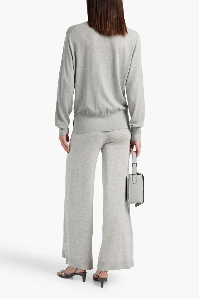 Toteme Silk and Cashmere-Blend Wide-Leg Pants, photo 3 of 4 from THE OUTNET