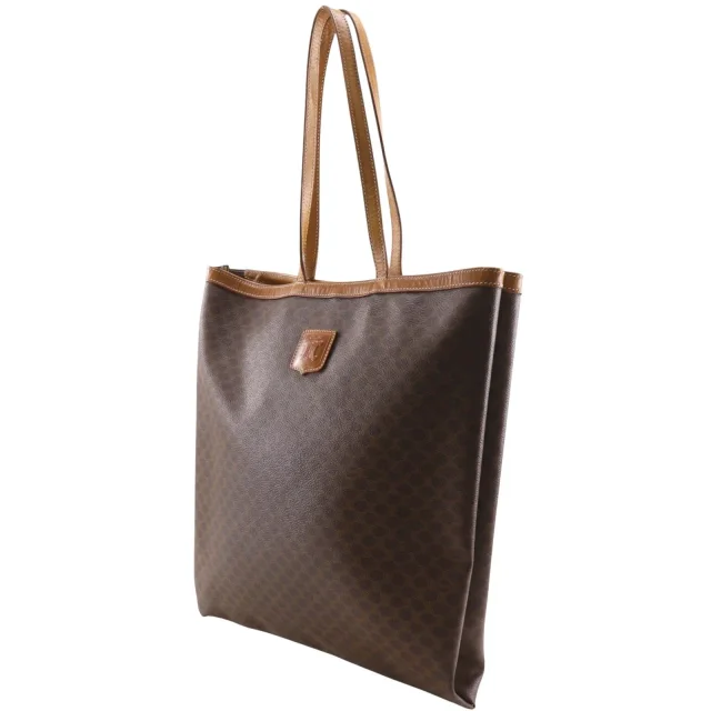 Celine Macadam PVC Tote Bag in Brown from LuxUness, photo 2 of 15