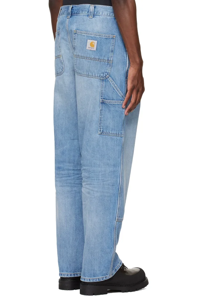 Carhartt Work In Progress Blue OG Double Knee Jeans, photo 3 of 4 from SSENSE