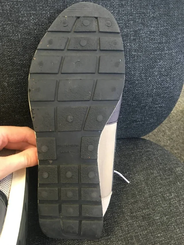 Balenciaga lace up trainers in Grey Leather from Oxfam Online Shop, photo 3 of 7