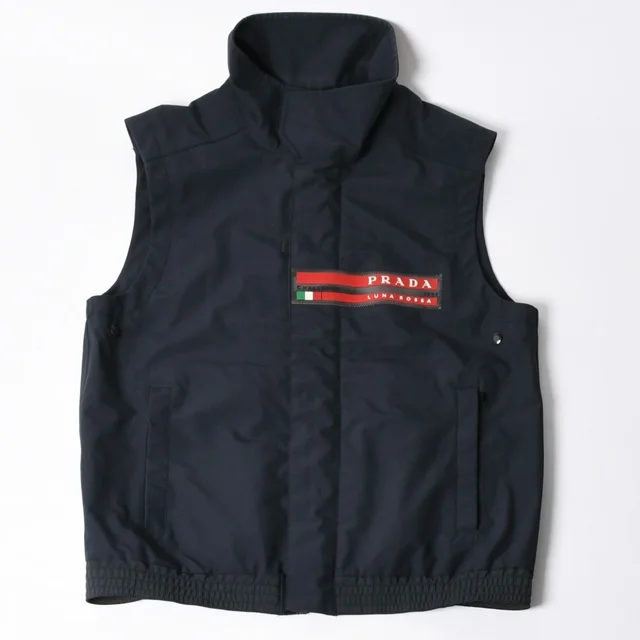 Prada Sports Luna Rossa Challenge Vest Navy Gore-Tex Light Outer in Navy Nylon from The Reluxe