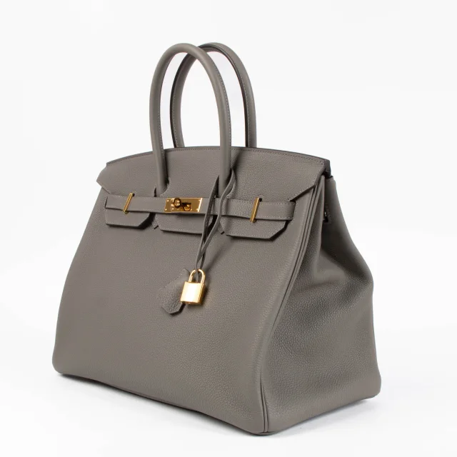 Hermès Birkin 35 Gris Meyer Togo GHW in Grey Togo leather from Labellov, photo 4 of 7