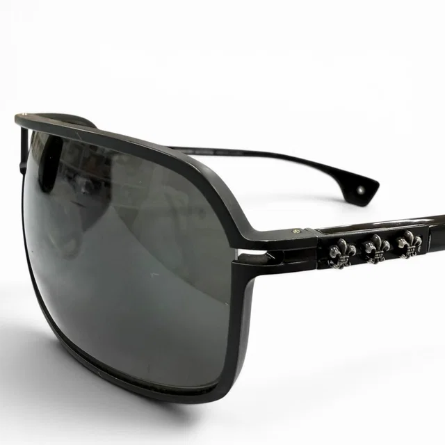 Chrome Hearts Morning Wood II 925 BS Flare Two Bridge Sunglasses Black Silver in Black from The Reluxe