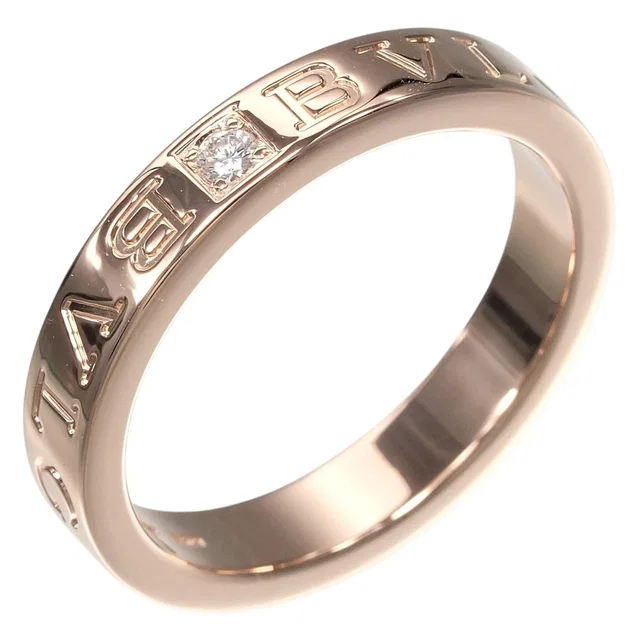 Bvlgari B.ZERO1 Essential Au750 Pink Gold Diamond Ring Size 18 in Pink from LuxUness