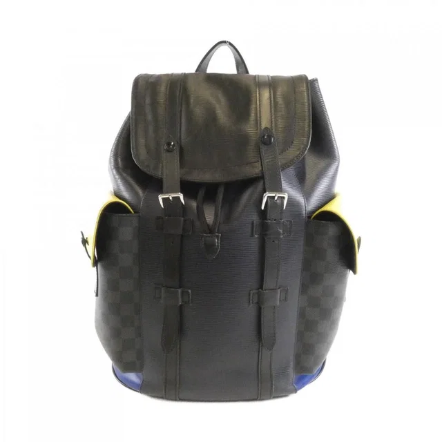 Louis Vuitton Epi Damier Graphite Christopher Backpack in Grey Coated canvas from The Reluxe